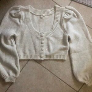 M For Love and Lemons Cropped Odette Sweater